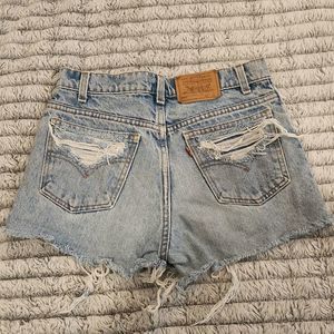 Light wash high waist upcycled orange Tab levis size 29.